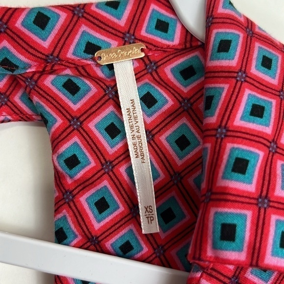 Free People It Takes Two Pop Long Sleeve Open Back Mini Wrap Mini Dress Size XS - Picture 11 of 13